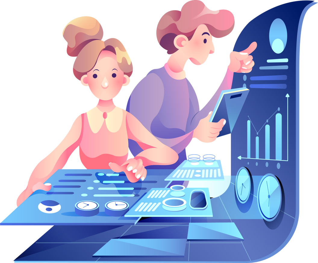 Analysis Digital Marketing Illustration